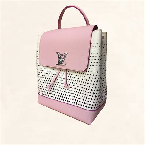 louis vuitton pink backpack.